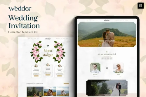 Mua Wedder - Wedding Invitation Elementor Template Kit giá rẻ