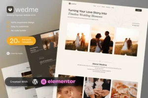 Mua Wedme - Wedding Organizer Elementor Template Kit giá rẻ