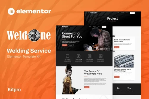 Mua Weldone - Welding Service Elementor Template Kit giá rẻ