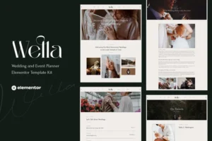Mua Wella - Wedding & Event Planner Elementor Template Kit giá rẻ