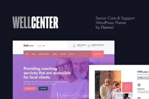 Mua Wellcenter - Senior Care & Support WordPress Theme giá rẻ