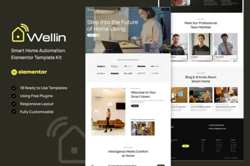 Mua Wellin - Smart Home Automation Elementor Template Kit giá rẻ