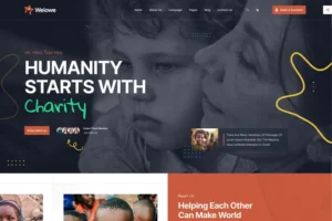 Mua Welowe - Nonprofit Charity WordPress Theme giá rẻ
