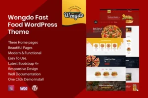 Mua Wengdo - Fastfood WordPress Theme giá rẻ