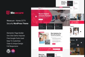 Mua Wesecure – Home Security WordPress Theme giá rẻ