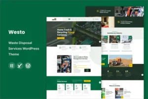 Mua Westo - Waste Disposal Services WordPress Theme giá rẻ