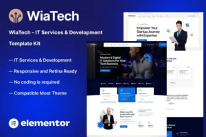 Mua WiaTech - IT Services & Development Elementor Template Kit giá rẻ