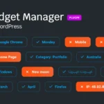 Widget manager for WordPress