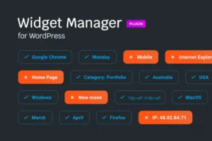 Mua Widget manager for WordPress giá rẻ