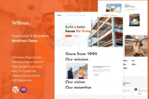 Mua Willmor - Construction WordPress Theme giá rẻ