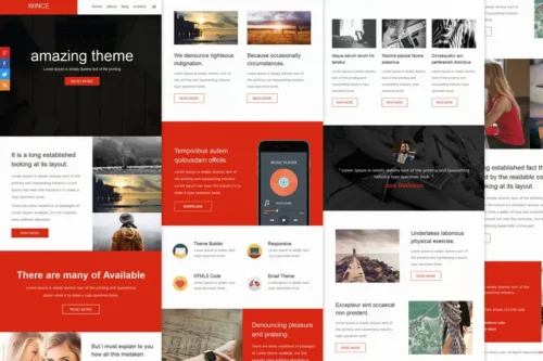 Mua Wince Mail - Responsive E-mail Template giá rẻ