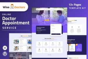 Mua WiseDoctors - Healthcare & Medical Elementor Template Kit giá rẻ