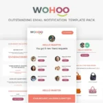 WOHOO – Beautiful Email Notifications Template