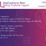 WooCommerce Best Selling Products for Elementor