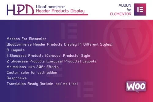 Mua WooCommerce Header Products Display for Elementor giá rẻ