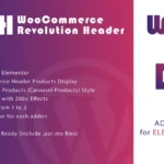 WooCommerce Revolution Header for Elementor