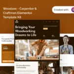 Woodaxe – Carpenter & Craftman Elementor Template Kit