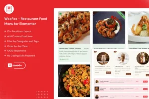 Mua WooFoo - Restaurant Food Menu for Elementor giá rẻ