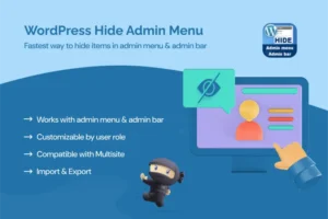 Mua WordPress Hide Admin Menu Plugin giá rẻ
