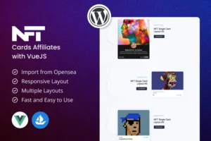 Mua WordPress Live NFT Cards Affiliates with VueJS giá rẻ