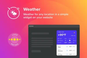 Mua WordPress Weather Forecast Plugin giá rẻ