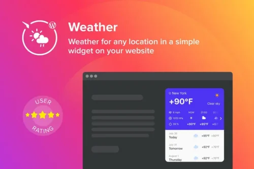Mua WordPress Weather Forecast Plugin giá rẻ