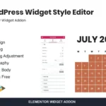 WordPress Widget Style Editor Elementor Addon