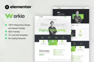 Mua Workio - Digital Service & Creative Portfolio Elementor Template Kit giá rẻ