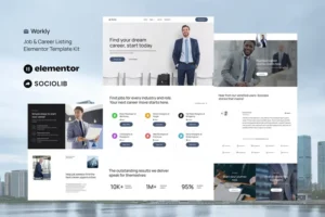 Mua Workly - Job Listing & Career Recruitment Elementor Template Kit giá rẻ