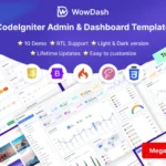 WowDash – CodeIgniter Multipurpose Admin Dashboard
