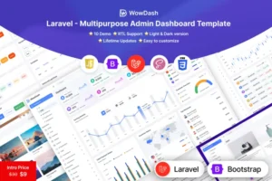 Mua WowDash - Laravel - Admin Dashboard Template giá rẻ