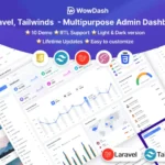 WowDash – Laravel Tailwinds – Multipurpose Admin