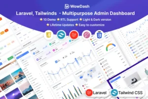 Mua WowDash - Laravel Tailwinds - Multipurpose Admin giá rẻ