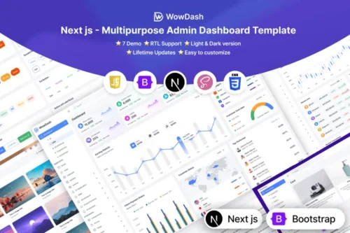 Mua WowDash - Next JS - Admin Dashboard Template giá rẻ