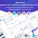 WowDash – PHP Tailwinds Css – Multipurpose Admin