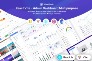 Mua WowDash - React JS (Vite) Admin Dashboard Template giá rẻ