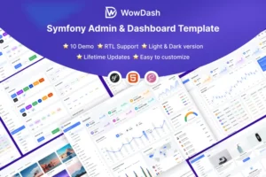 Mua WowDash - Symfony - Admin Dashboard Template giá rẻ