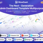 WowDash – Tailwind Bootstrap React Next Django