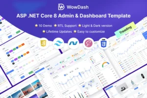 Mua WowDash–ASP.NET Core 8 Tailwind CSS Admin Template giá rẻ
