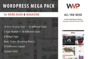Mua WP Mega Pack for News, Blog and Magazine giá rẻ