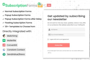 Mua WP Subscription Forms PRO giá rẻ
