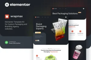 Mua Wrapmax – Custom Packaging & Branding Agency Elementor Template Kit giá rẻ