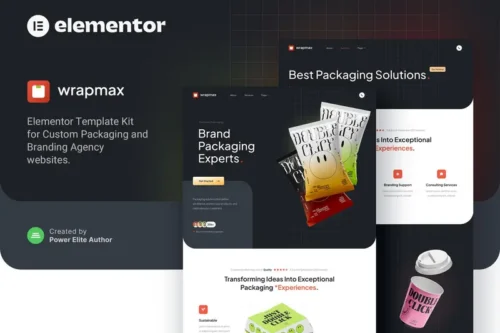 Mua Wrapmax – Custom Packaging & Branding Agency Elementor Template Kit giá rẻ