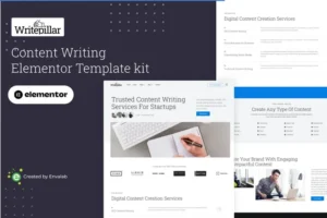 Mua Writepillar - Content Writing Services Elementor Template Kit giá rẻ