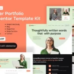 WriterLine – Writer Portfolio Elementor Template Kit