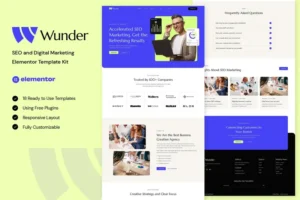 Mua Wunder - SEO & Digital Marketing Elementor Template Kit giá rẻ