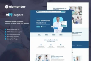 Mua Xegara - Dentist Dental Care Elementor Template Kit giá rẻ