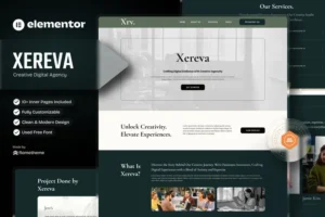 Mua Xereva - Creative Digital Agency Elementor Template Kit giá rẻ