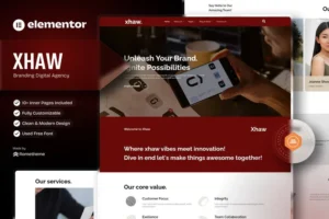 Mua Xhaw - Branding Digital Agency Elementor Template kit giá rẻ