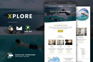 Mua Xplore - Book & Travel Responsive Email giá rẻ